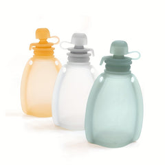 Reusable Silicone Baby Food Pouches – Freezable & Refillable