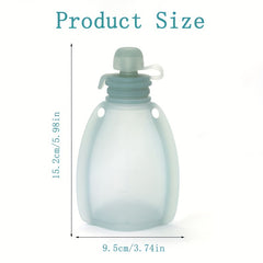 Reusable Silicone Baby Food Pouches – Freezable & Refillable
