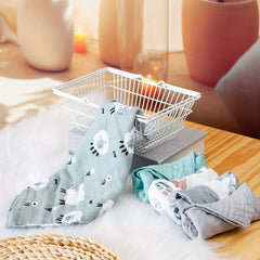 5pcs Bamboo Muslin Baby Face Towels