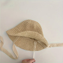 Girls' Handmade Fisherman Sun Hat – Adjustable, Breathable