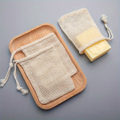 3pcs Natural Mesh Facial Cleansing Foam Net