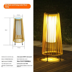 Solar floor lamp with dimensions and features