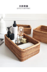 Handwoven Rattan Storage Basket