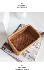 Handwoven Rattan Storage Basket