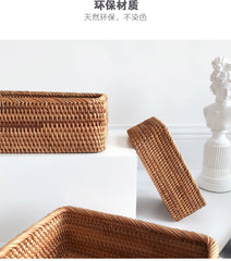 Handwoven Rattan Storage Basket