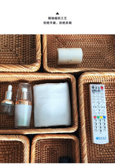 Handwoven Rattan Storage Basket