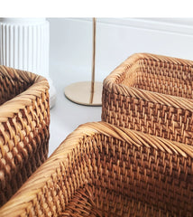 Handwoven Rattan Storage Basket