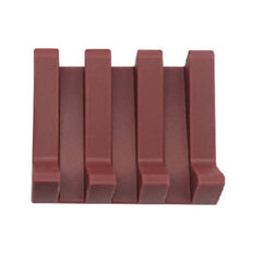 Red rectangular Silicone Soap Dish Holder
