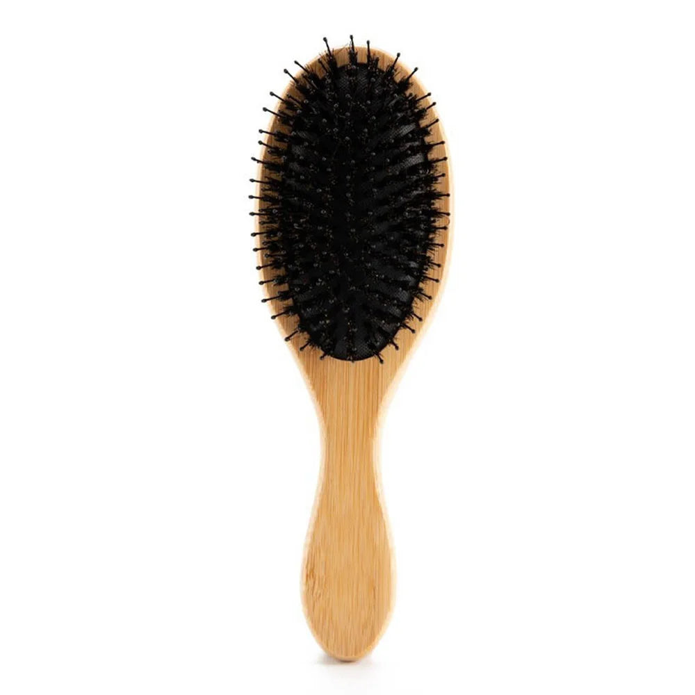 Bamboo & Boar Bristle Hair Brush – Eco-Friendly, Plastic-Free Haircare