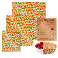 Reusable Beeswax Food Wraps (3pcs)