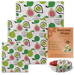 Reusable Beeswax Food Wraps (3pcs)