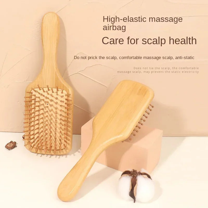 Wooden hairbrush