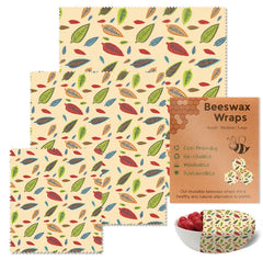 Reusable Beeswax Food Wraps (3pcs)