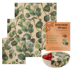 Reusable Beeswax Food Wraps (3pcs)