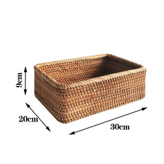 Handwoven Rattan Storage Basket