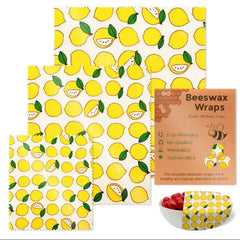 Reusable Beeswax Food Wraps (3pcs)