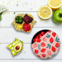 Reusable Beeswax Food Wraps (3pcs)