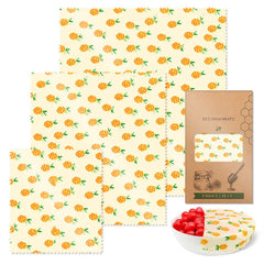 Reusable Beeswax Food Wraps (3pcs)