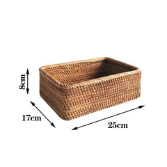 Handwoven Rattan Storage Basket