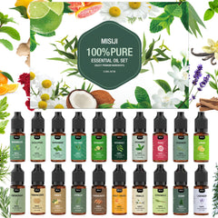 20 Essential Oils Gift Set - 10ml Each