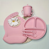 5pcs Silicone Baby Tableware Set – BPA-Free Self-Feeding Kit