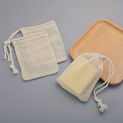 3pcs Natural Mesh Facial Cleansing Foam Net