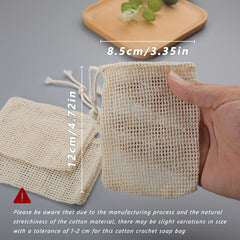 3pcs Natural Mesh Facial Cleansing Foam Net