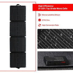 JumpsPower 100W Portable Solar Panel