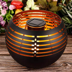 Waterproof Outdoor Solar Lantern – Metal LED Table Lamp