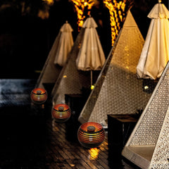 Waterproof Outdoor Solar Lantern – Metal LED Table Lamp