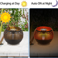 Waterproof Outdoor Solar Lantern – Metal LED Table Lamp