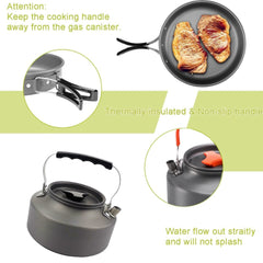 9-Piece Foldable Camping Cookware Set
