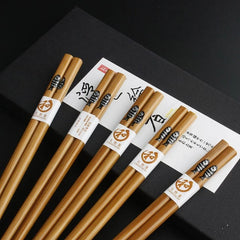 Set of wooden chopsticks