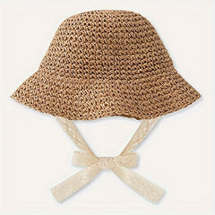 Girls' Handmade Fisherman Sun Hat – Adjustable, Breathable