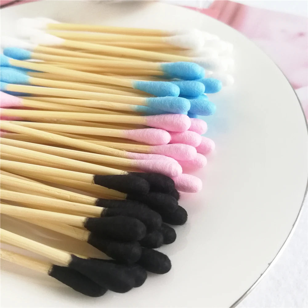 200pcs Bamboo Cotton Buds – Eco-Friendly & Biodegradable
