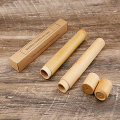 Bamboo toothbrushes and packaging 