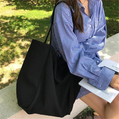 Large Capacity Canvas Tote Shoulder Bag