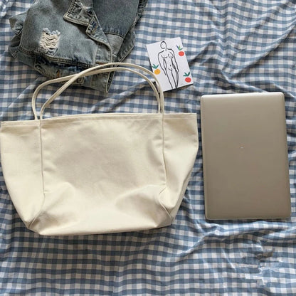 Large Capacity Canvas Tote Shoulder Bag