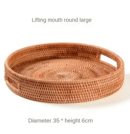 Handwoven Rattan Storage Basket
