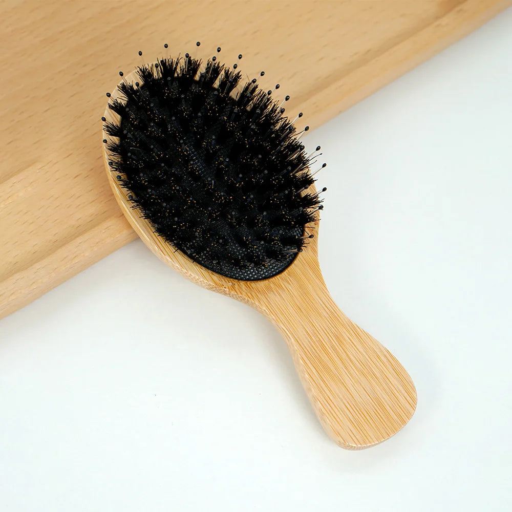 Bamboo & Boar Bristle Hair Brush – Eco-Friendly, Plastic-Free Haircare