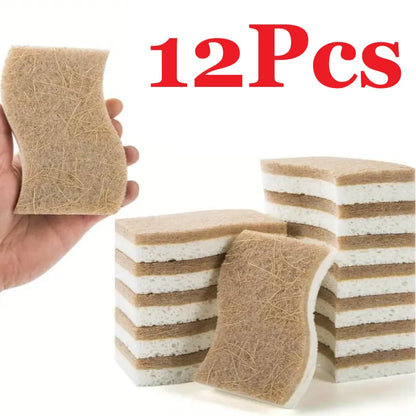 Natural Cellulose & Coconut Kitchen Sponges (6/12 Pack)