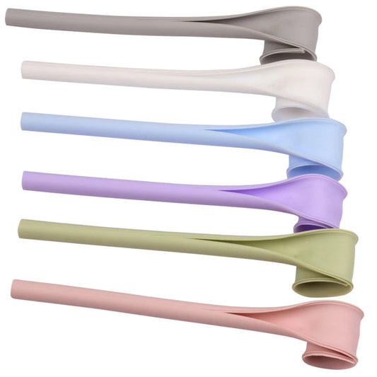 Reusable Silicone Straws with Cleaning Design (6-Pack)