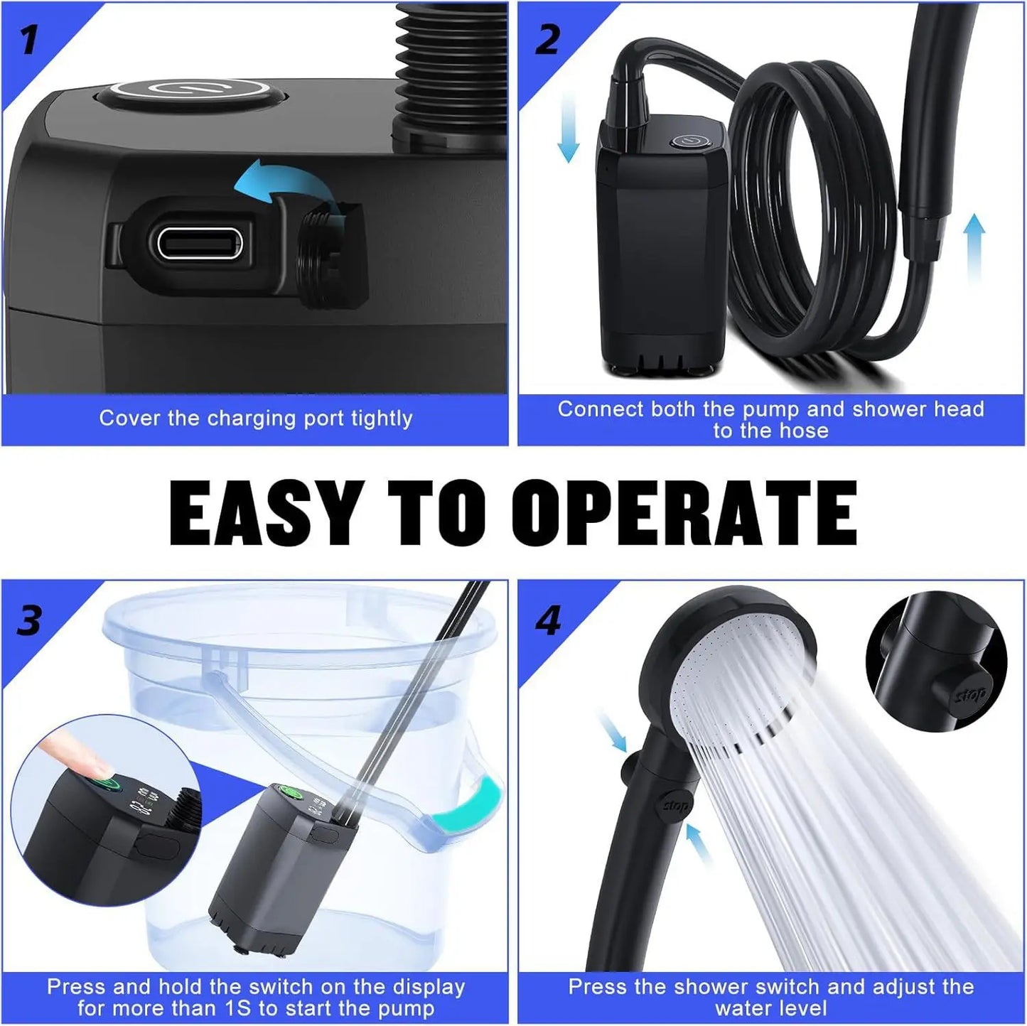 Portable Camping Shower Set