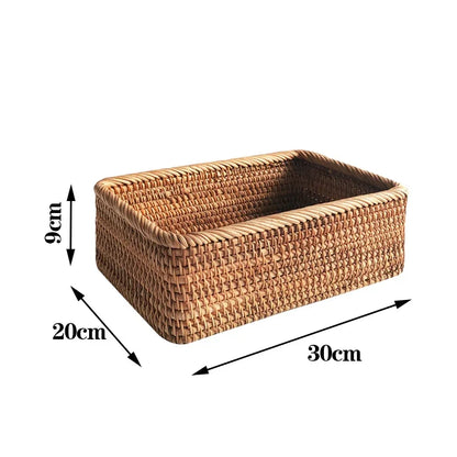 Handwoven Rattan Storage Basket