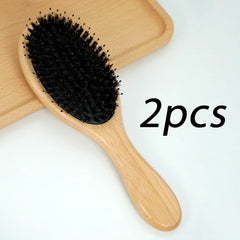 Bamboo & Boar Bristle Hair Brush – Eco-Friendly, Plastic-Free Haircare
