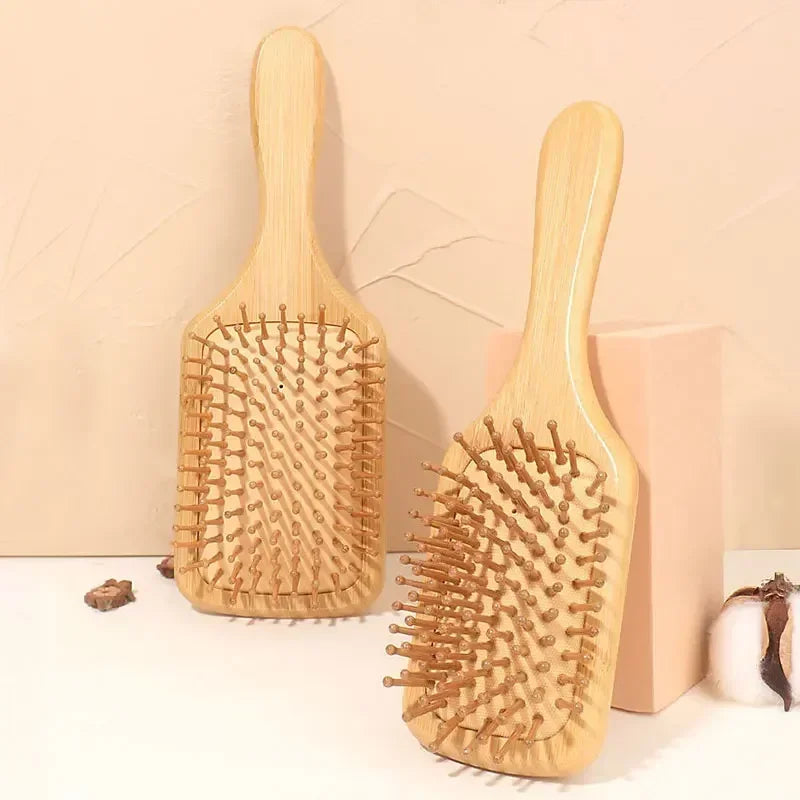 Wooden hairbrush 