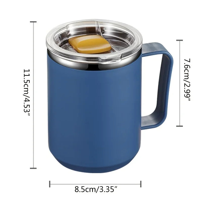 Insulated Coffee Mug showing dimensions