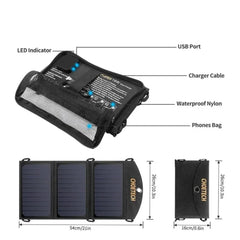 CHOETECH 19W Portable Solar Panel Charger
