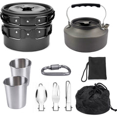 9-Piece Foldable Camping Cookware Set